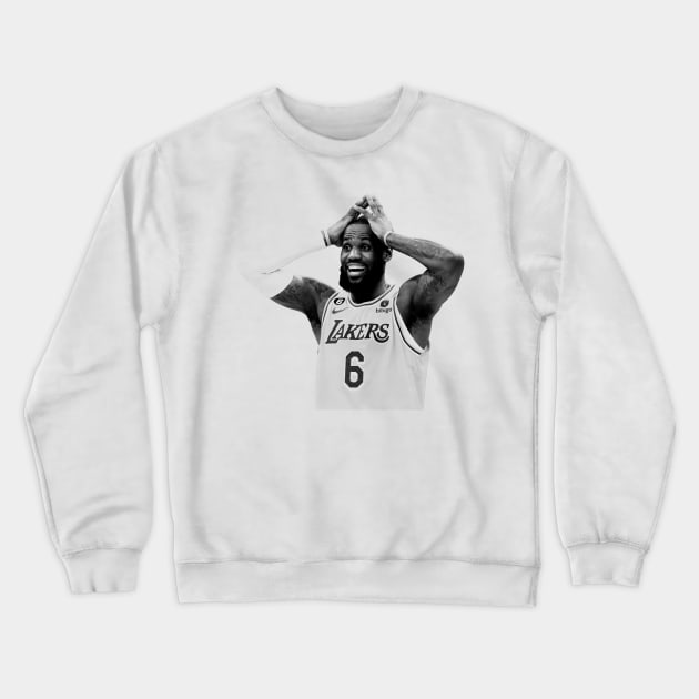 basketball // LeBron - james Crewneck Sweatshirt by framehead